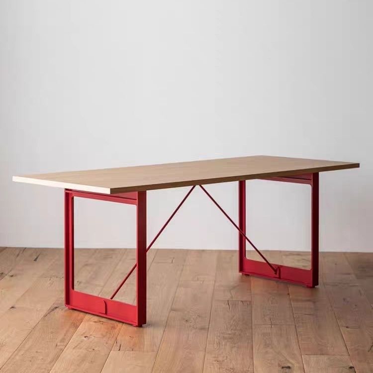 Solid Wood Workbench Computer Desk Office Desk Home Living Room Dining Table Rectangular Desk Conference Table Writing Desk