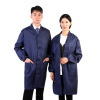 Blue coat wholesale print logo dust -proof coat long workmanship thick cover coat and long gown to carry labor insurance work clothes