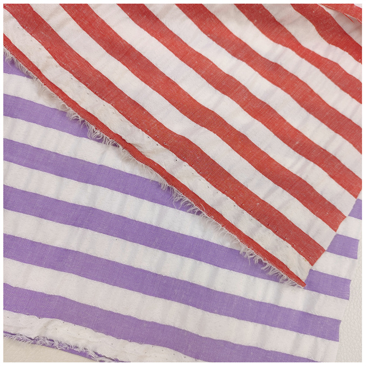 1cm bubble strip 20% cotton 80% polyester 110g yarn-dyed fabric…