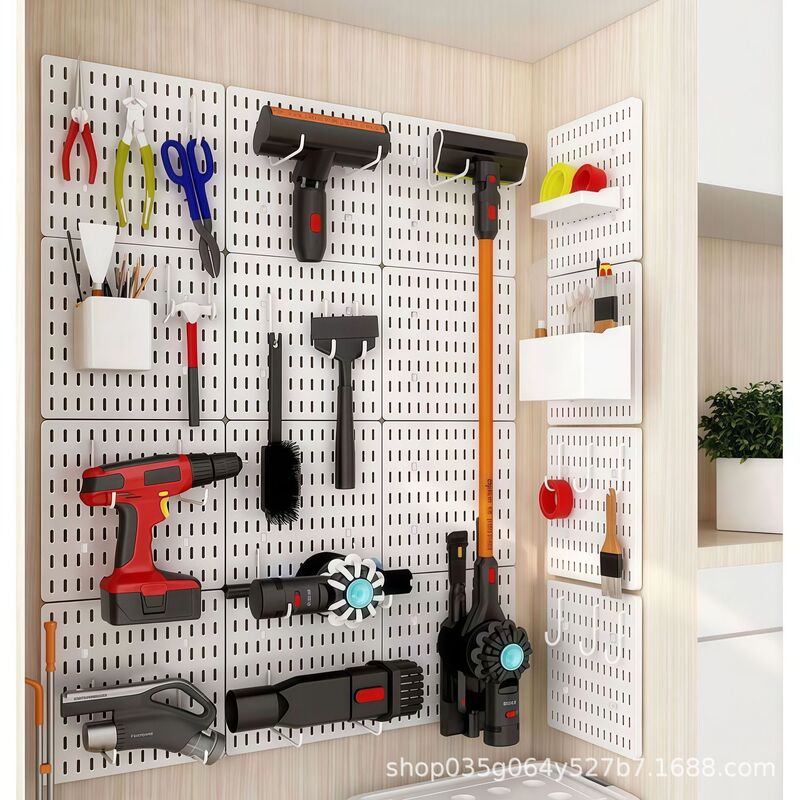 Suitable for IKEA pegboard accessories, complete set for dormitory, kitchen, bathroom, wall-mounted storage board, free shipping for one item