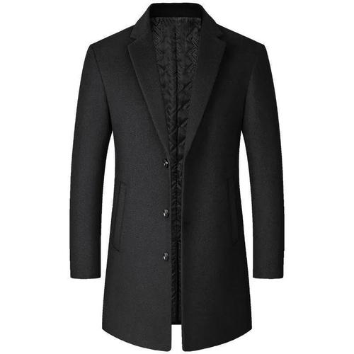 Men's Autumn/Winter Wool Blazer  New Model Wool Coat Slim Fit Wool Men's Clothing Medium Length Wool Coat