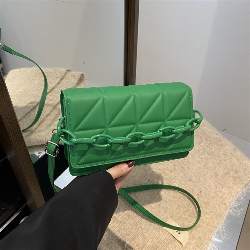 Mochila de viaje de moda simple temperamento diamante bordado bolso cuadrado para mujeres 2025 primavera ocio bolso de hombro