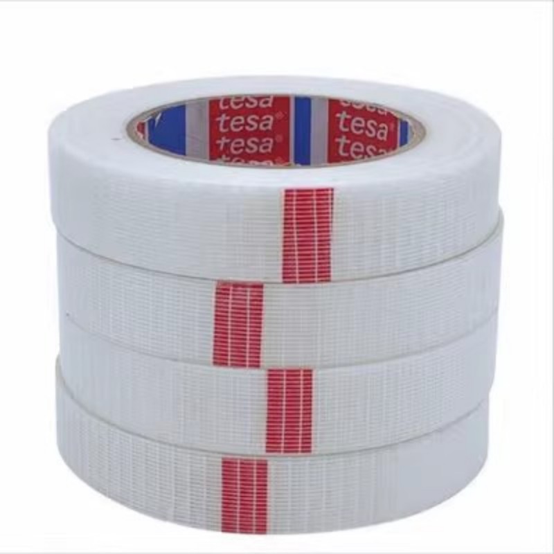 tesa4591德莎高粘双向网格纤维胶带玻璃家电卷材末端重物捆扎固定
