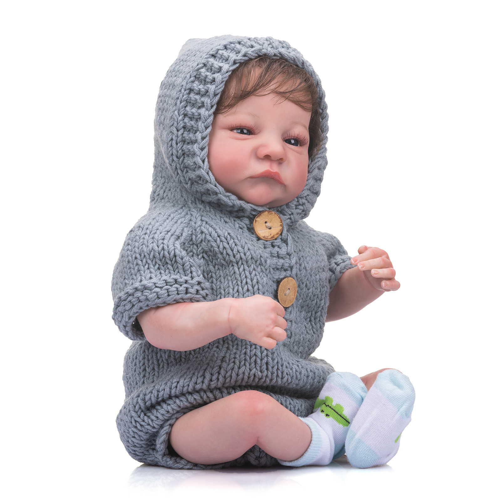 49 cm Reborn Doll Levi Awake - Image 5
