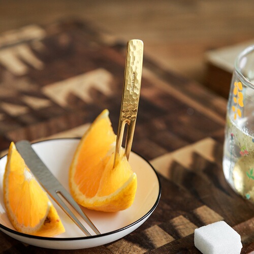 304 stainless steel fruit fork ins small fork small spoon household tableware dessert shop spoon moon cake fork