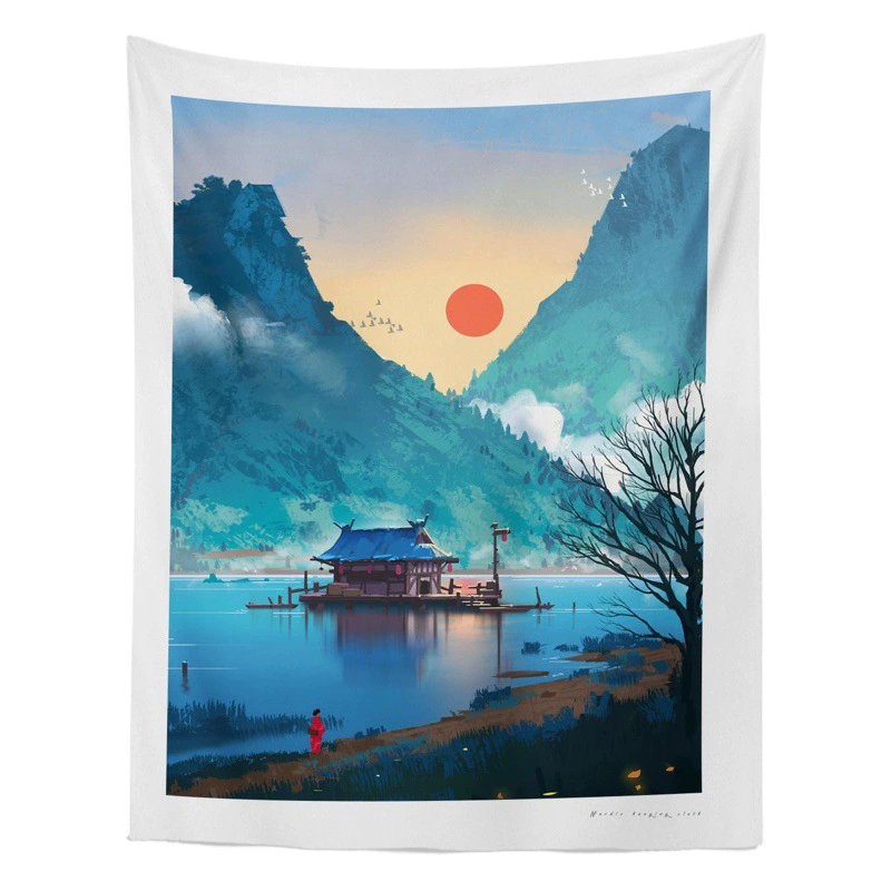 Взрывы фабрика прямой фон ткань ins Ветер подвесная ткань Гобелен спальня общежитие ремонт макет прикроватная декоративное покрытие стен