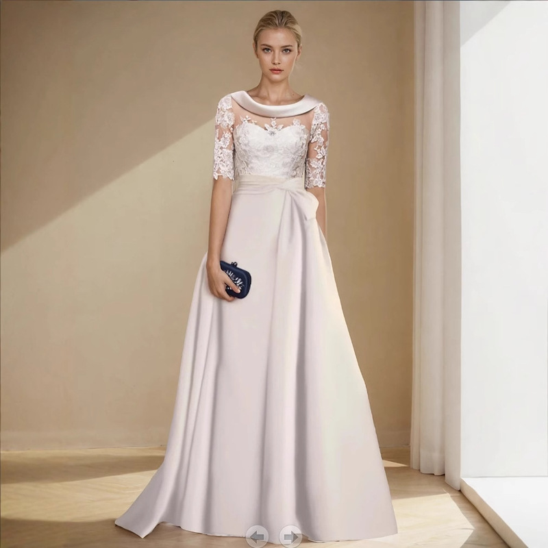 Cross-Border Wedding Dress Floor-Length Style 2026 New Model Foreign Trade Satin Small Train Sexy Backless Amazon Travel Photography Wedding Dress Cross-Border Wedding Dress Floor-Length Style 2026 New Model Foreign Trade Satin Small Train Sexy Backless Amazon Travel Photography Wedding Dress