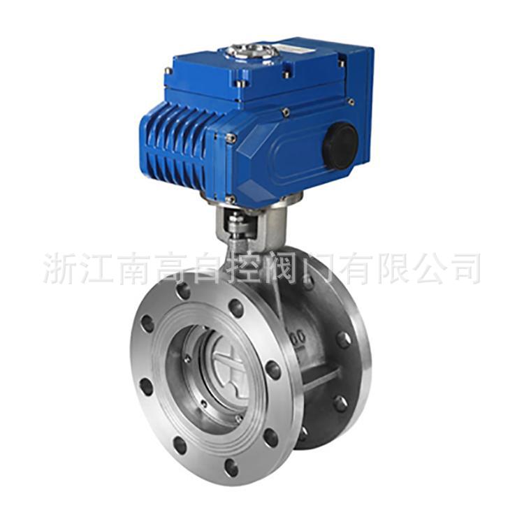 开关型电动蝶阀 D943H-16P-DN250不绣钢电动蜗轮法兰蝶阀
