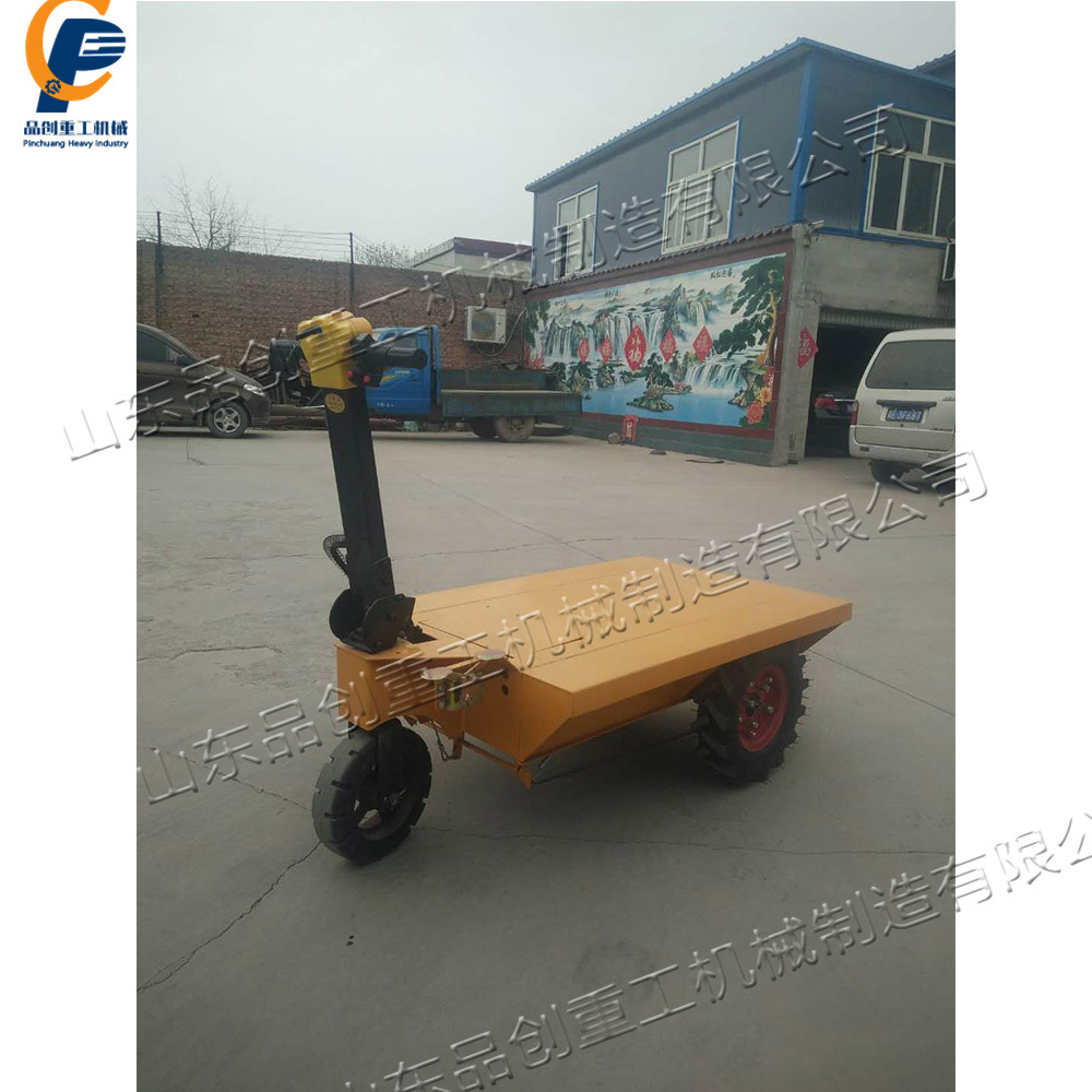 电动平板手推车 建筑工地水泥沙子运输车 楼道电梯搬运工具车