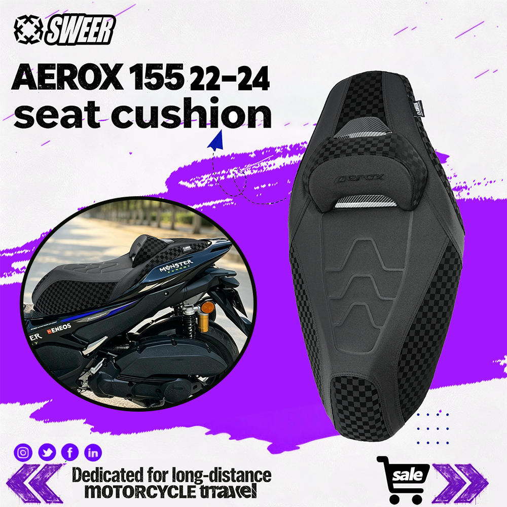 Suitable for 2022-2024 Yamaha AEROX SPORTSX155 motorcycle accessories, including seat cushions and seat covers, specifically for the NVX155 model