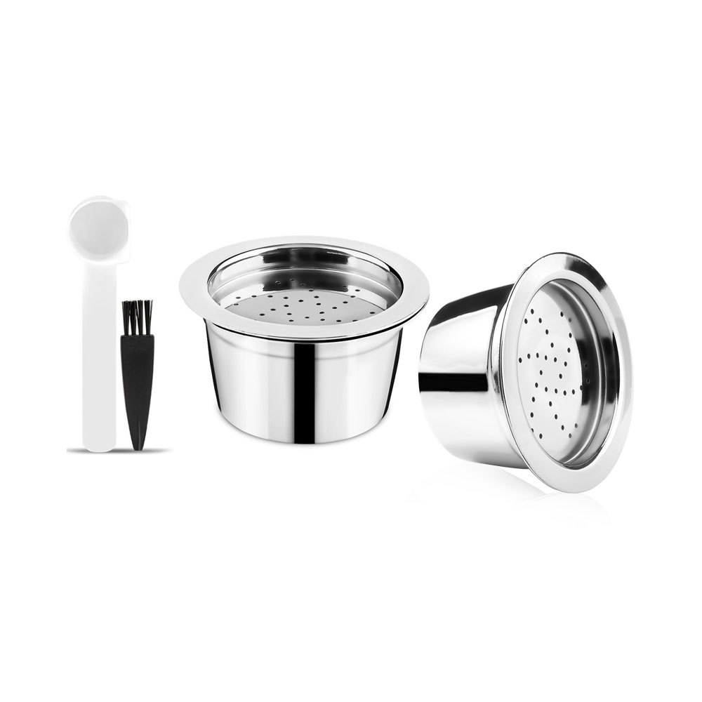 Compatible preferido K Máquina de café Reutilización Llenar Cápsula Shell Cápsula de café Acero inoxidable Reciclar Llenado