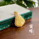 Natural beeswax Buddha pendant S925 silver inlaid chicken yellow Russian amber beeswax single pendant can be identified