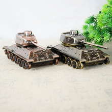 品牌批发合金坦克仿真带轮子模型金属工艺品家居饰品摆件复古T34