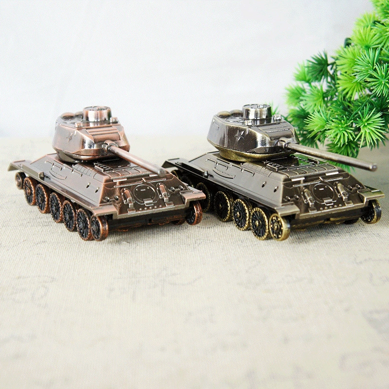 Картонная модель танка T34 из сплава металла, собираемые колеса, детские подарки, игрушки начальной школы