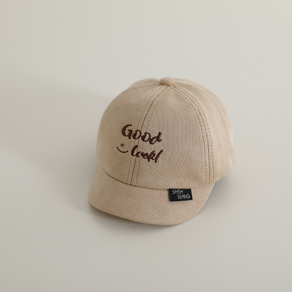 Sombreros infantiles para niños primavera y otoño nueva letra bordada universal gorra de lengua corta gorra de béisbol para niños