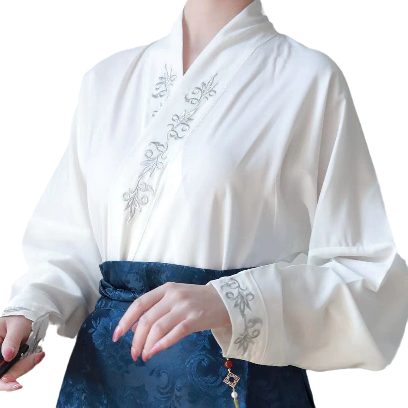 Комбинезон-плиссированная юбка Hanfu, китайский стиль, взрослая, варианты cross-к collar & jacket, размеры S–XL