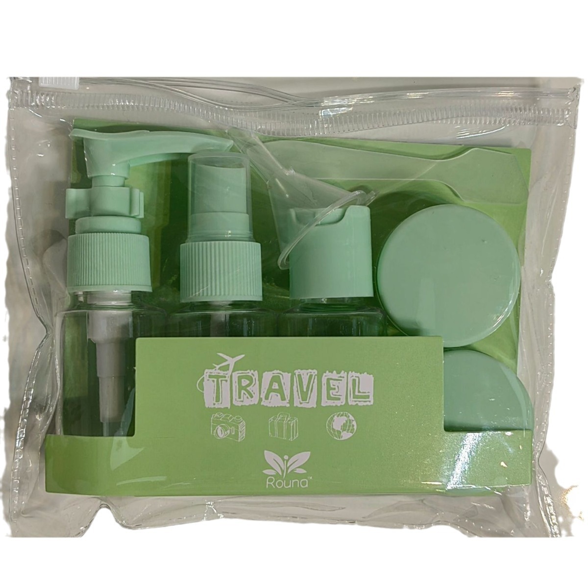 Botella de viaje portátil MOQ 30ml 10g Conjunto de botella de viaje de enlace de cliente individual