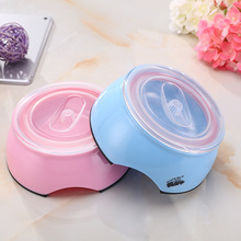 厂家直销 捣蛋鬼新款光板宠物碗 双层带盖 密封 狗碗 猫碗