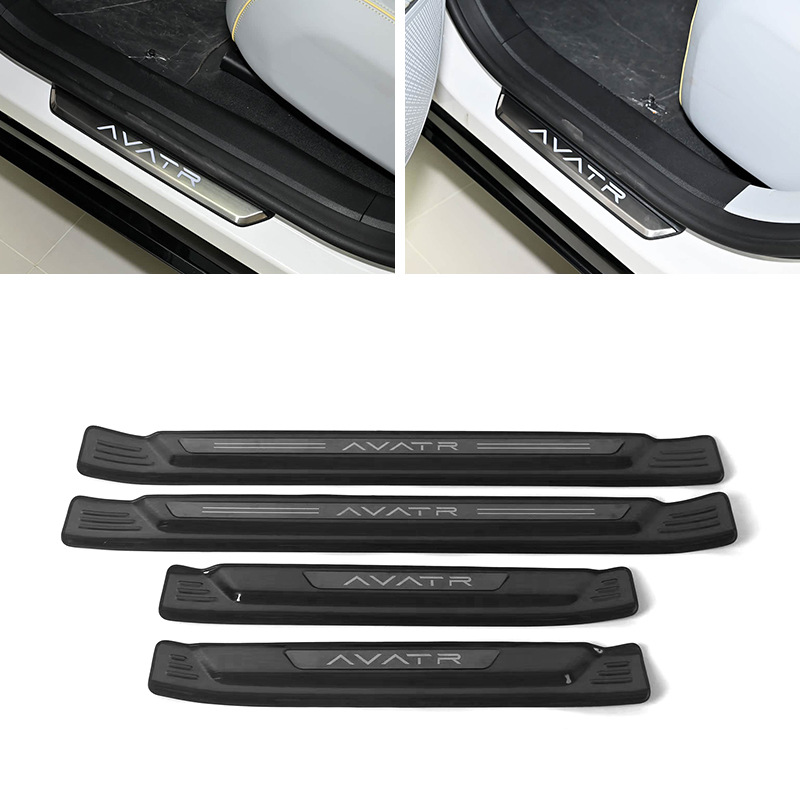 Suitable for Avatr 11 Stainless Steel Threshold Strip Modification, Welcome Pedal, Trunk Rear Guard Plate, Tailgate Trim Strip Sticker
