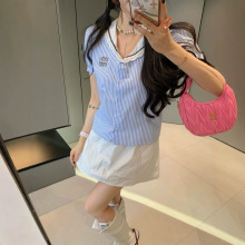 深圳南油高端欧货女装春夏季m系穿搭蕾丝衬衫上衣衬衣女批发