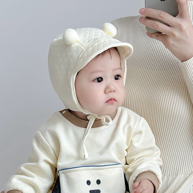 Otoño y invierno caliente gorra de oído para bebés, gorra de bebé, gorra de bebé