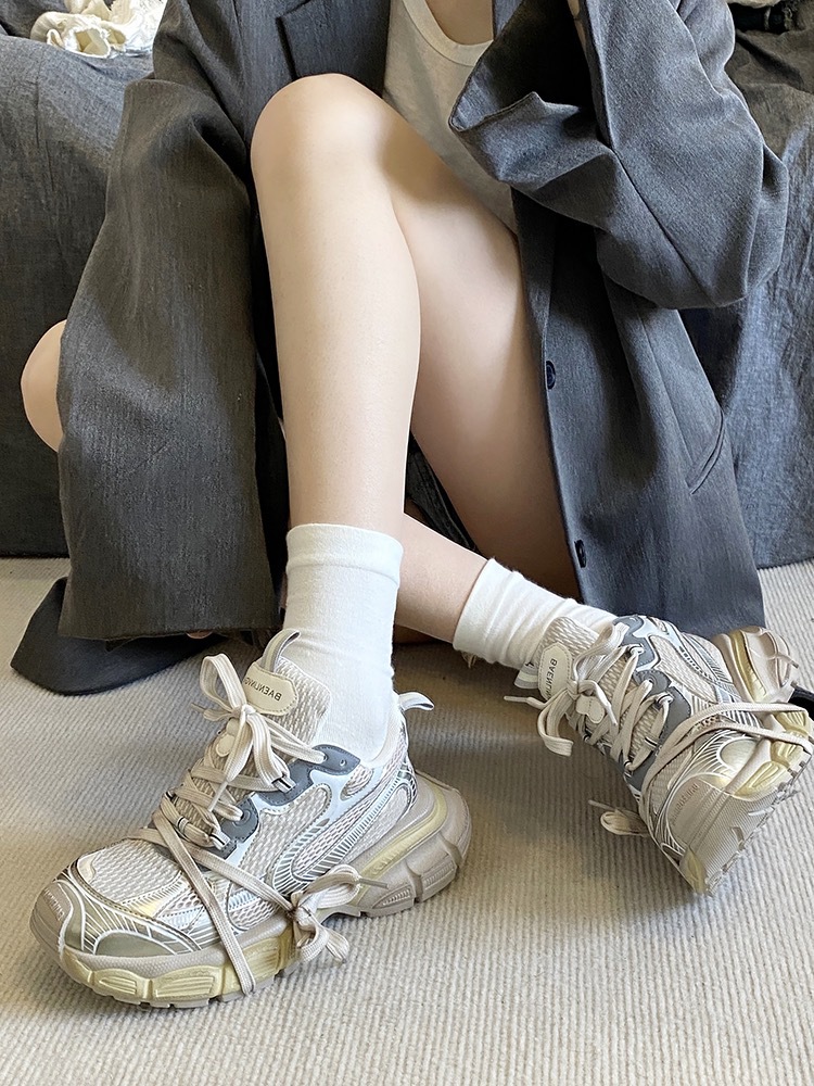 Sommer Paris Neue XL Alte Schuhe Frauen S Casual Running Dirty Dicken Boden Erhöht Paar Sport_voghion.com