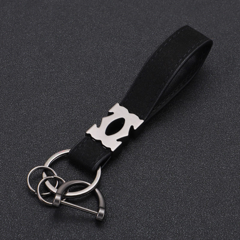 Nuevo llavero de coche de moda llavero de piel de gamula pareja de hombres y mujeres colgante creativo de personalidad de alta gama