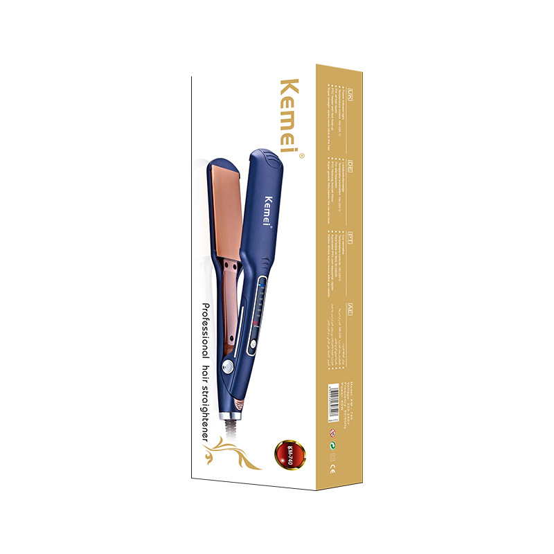 KEMEI anión férula KM-740 no duele el cabello calentamiento rápido húmedo y seco plancha de pelo sin costuras image 6