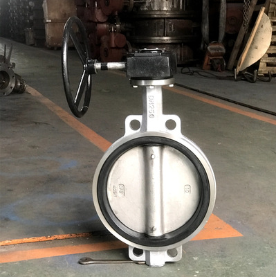 【厂家直销】污水处理不锈钢对夹式蝶阀D371X-10P DN300高品质|ms