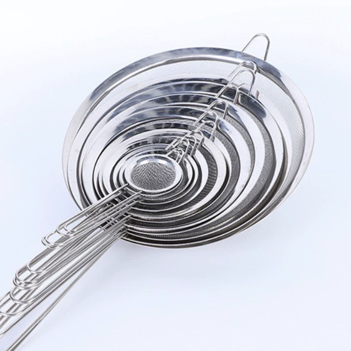 Бытовая кухня 6 см-24 см прямой узор из нержавеющей стали широкий край заостренные уши масляная сетка дуршлаг соевое молоко рыболовный фильтр сетчатый фильтр