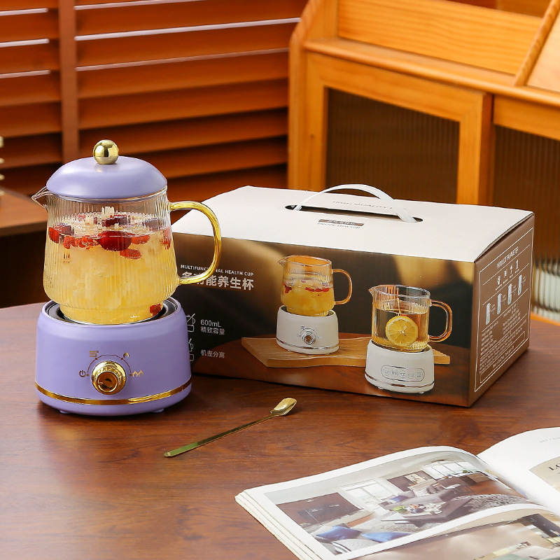 ミニ養生ポット多機能家庭用養生カップ小型オフィス茶器電気コッププレゼントケース|undefined