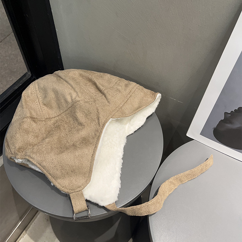 新款双面戴雷锋帽女冬保暖豹纹毛绒护耳帽出游防风防寒骑车帽子女|undefined
