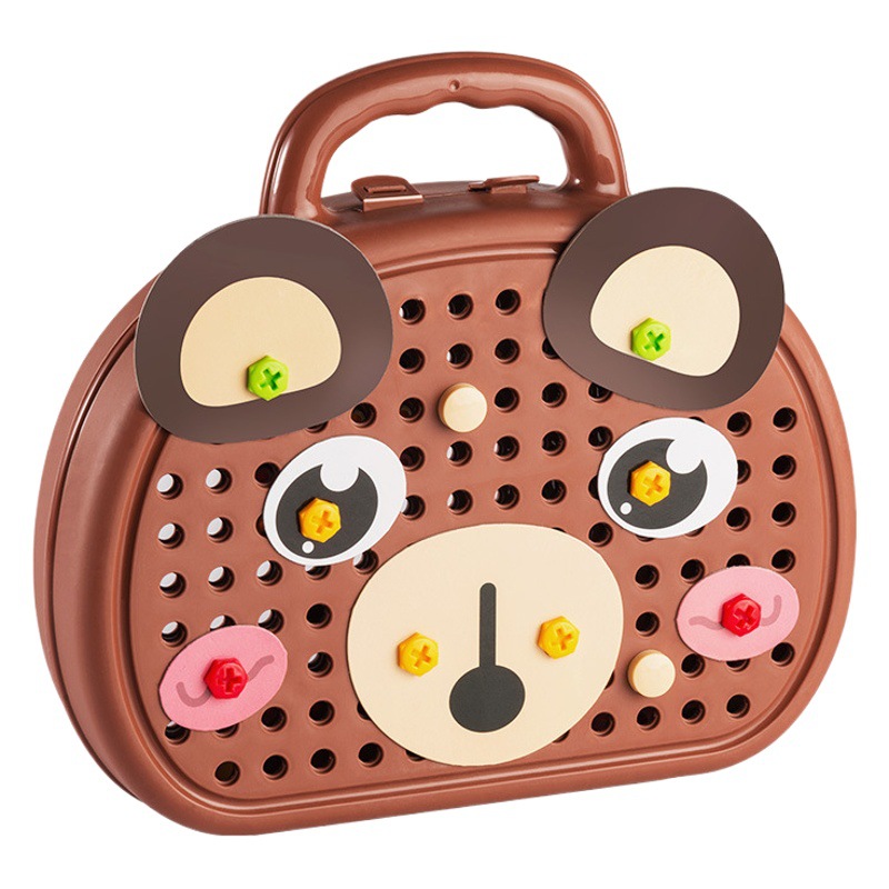 Bebé rompecabezas montaje Caja de Herramientas destornillador eléctrico tornillo reparación niños juguete