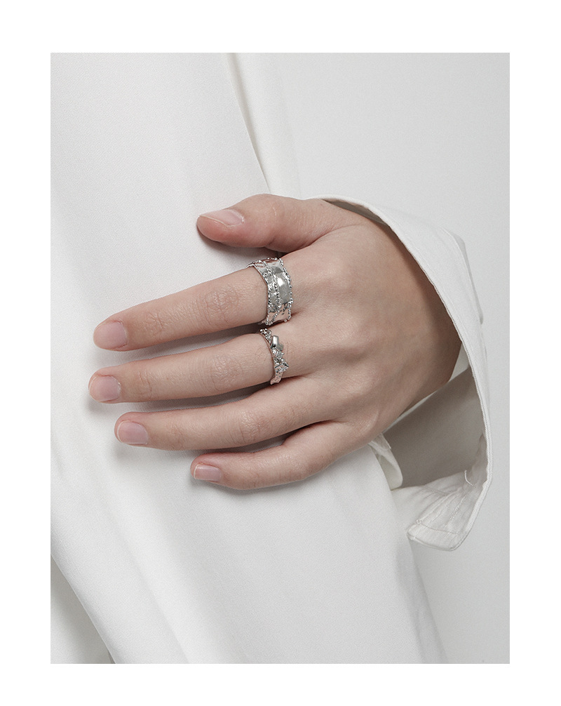 Fashion Geometric Sterling Silver Plating Open Ring