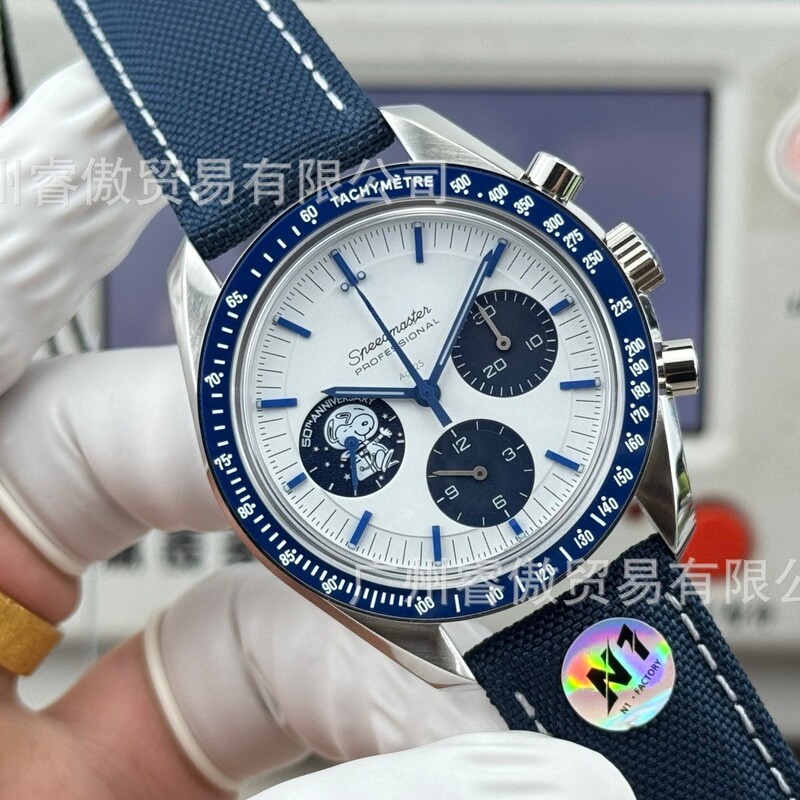 OS Factory European Snoopy Speedmaster Series Rocket Earth Chronograph Fashionable High-Quality Stainless Steel Mechanical Watch OS Factory European Snoopy Speedmaster Series Rocket Earth Chronograph Fashionable High-Quality Stainless Steel Mechanical Watch