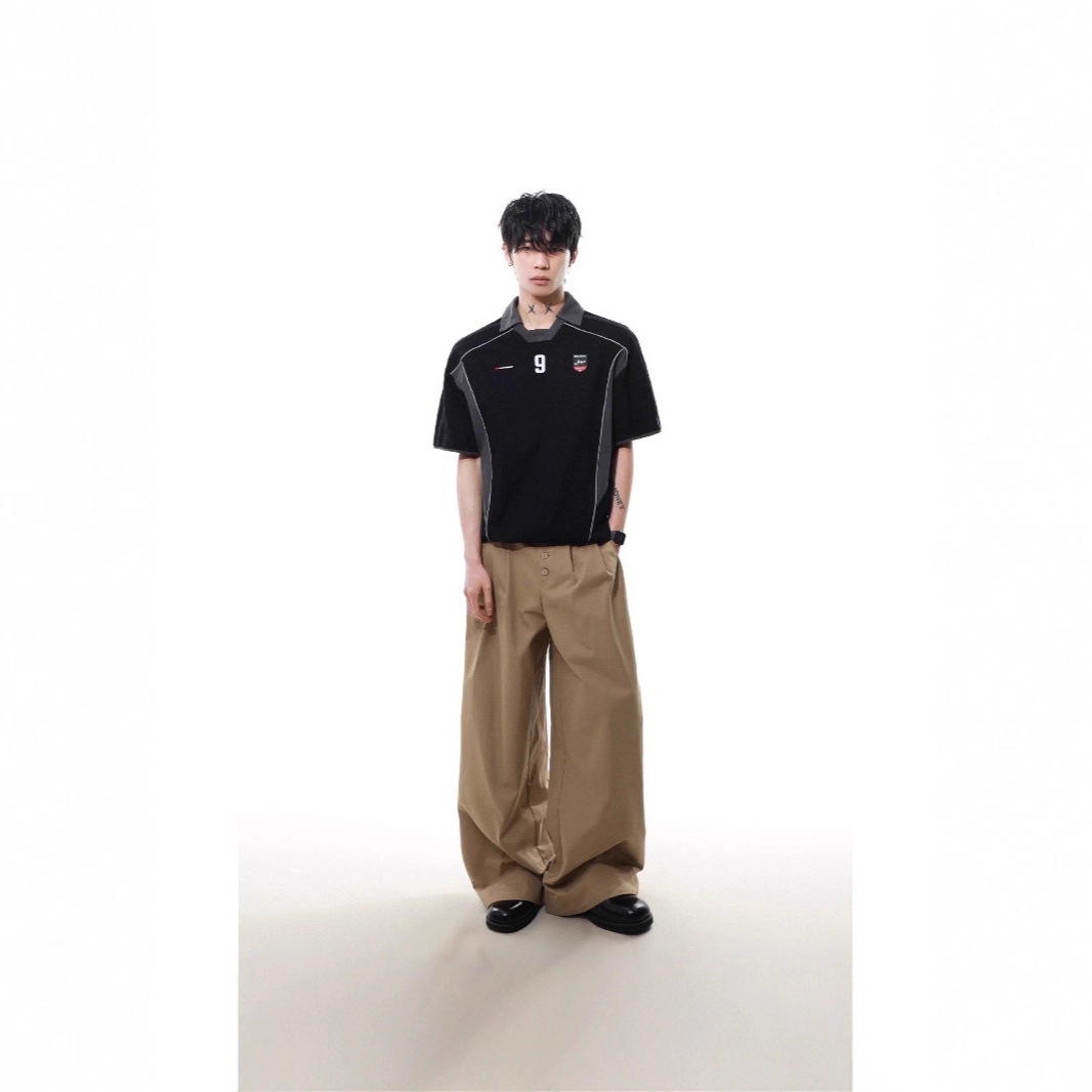 American College-style Letter Print Short-sleeve T-shirt For Men And Women, Summer Street Style Loose Casual Polo Shirt_viptrois.com