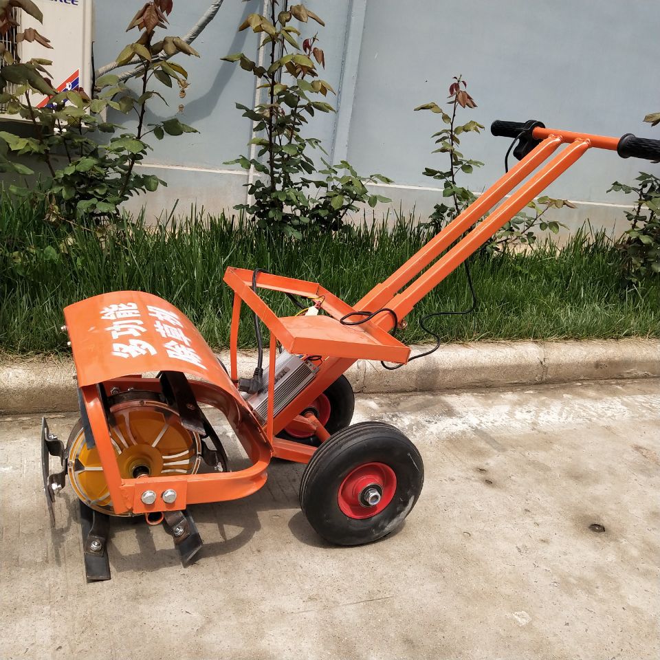 江苏新型电动除草机小型多功能家用割草机农用微耕机果园除草开沟