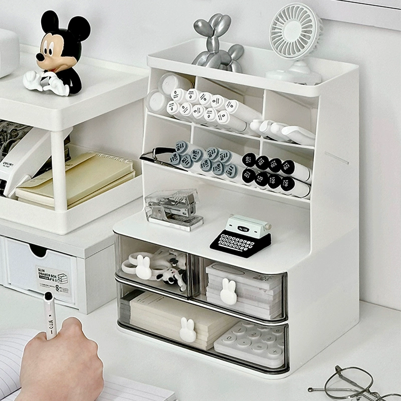 Pens holder, capacious storage box, table marker, universal pencil case, high-quality style