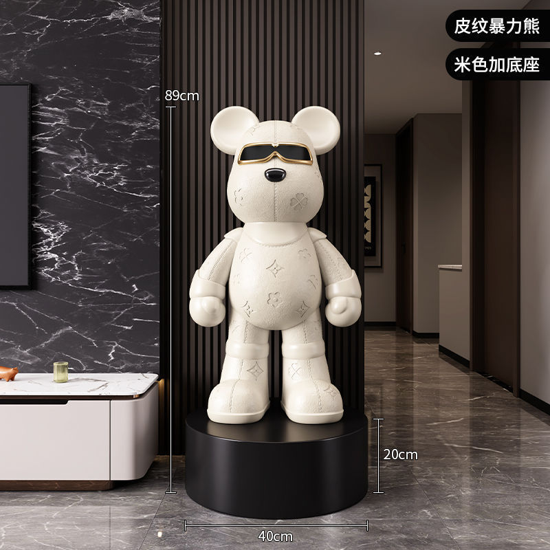 Pwen Violent Bear 大型床置き装飾品リビングルームテレビキャビネットの隣の家の装飾新築祝いギフトライト高級|undefined