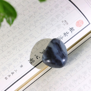 Jin Yutang Boutique Xinjiang Hotan Blue and white Seed Raw Stone Blue and white Plain Clean and Elegant Mood Beautiful Material Oil and Fine