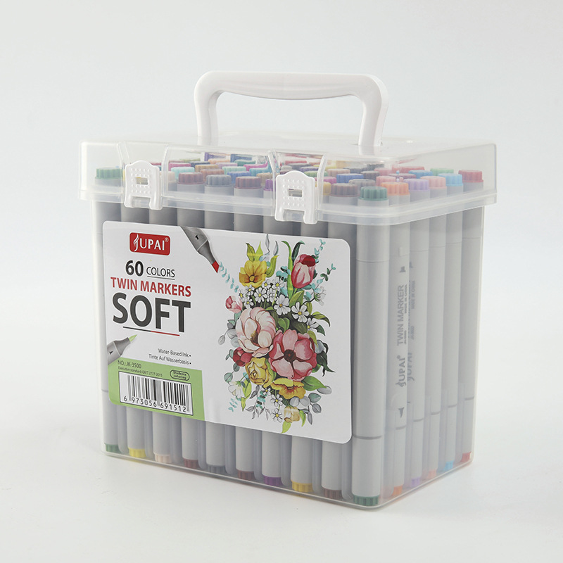 Marcador transfronterizo 80 traje de color pintura de doble cabeza marcador de color pincel de pintura a base de agua recomendar pluma de graffiti de arte