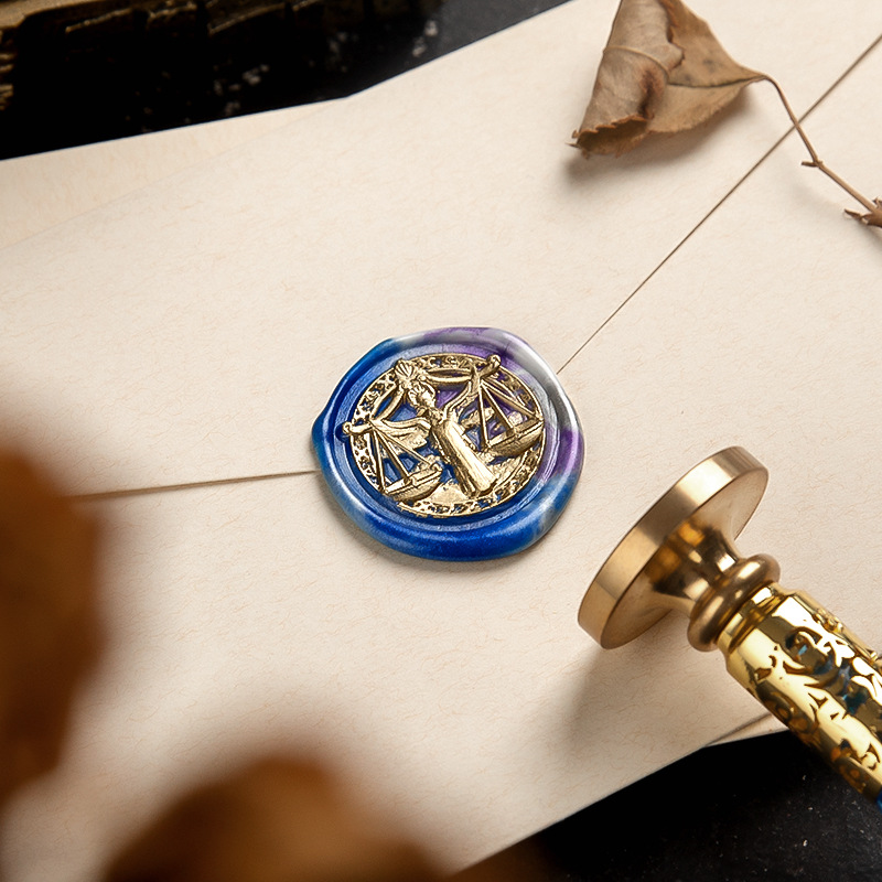 [Constellation Series] Suidisi embossed twelve constellations Libra and Cancer fire paint seal chapter head wholesale