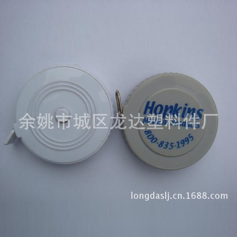 厂家直供圆形卷尺款式多迷你自动伸缩软尺1.5米卷尺可印刷热卖