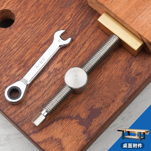 Woodworking table clamping vise table stop brass stop plate table ratchet tightening accessories stainless steel table clamp