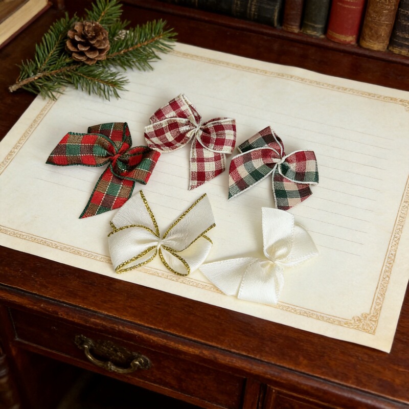 In Stock Christmas Scottish Plaid Bow Ribbon DIY Accessories Clothing Decoration Bow Accessories In Stock Christmas Scottish Plaid Bow Ribbon DIY Accessories Clothing Decoration Bow Accessories