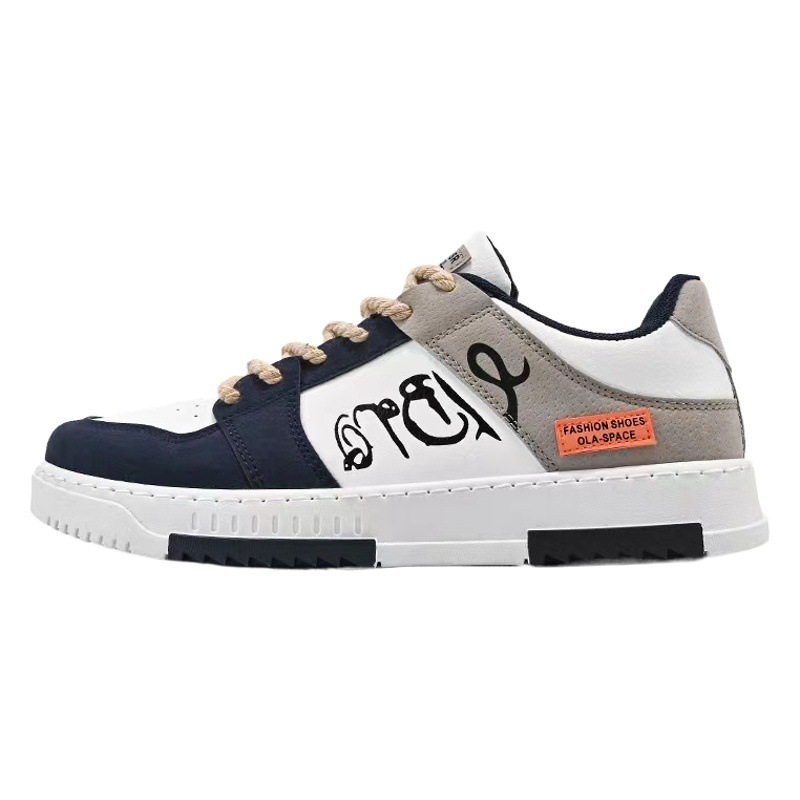 Zapatos de hombre otoño 2024 nueva tendencia de estudiantes zapatos de moda deportivos de todo fósforo diseño de nicho de verano zapatillas de deporte casuales japonesas