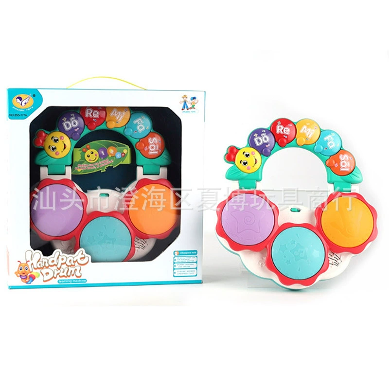 Joyful Valley Baby Hand Clap Drum Music Портативный Clap Drum Infant Early Education Звук и свет Многофункциональная детская игрушка.