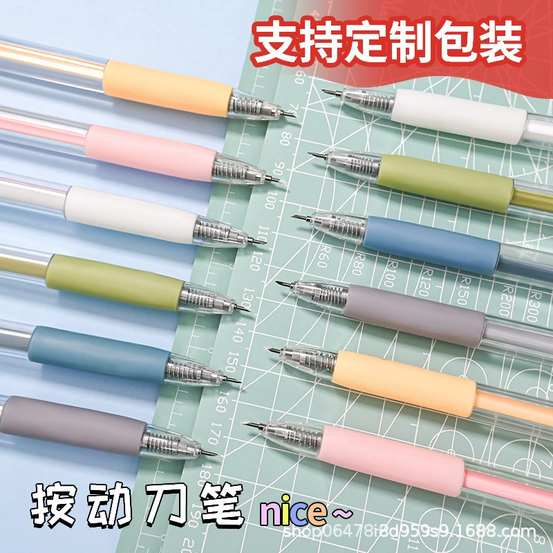 Точилка для карандашей Простой пресс Carver Pen ins Мини ручной стикер Художественный нож Бумажный художественный нож Ручка для резки бумаги Нож для резьбы по дереву