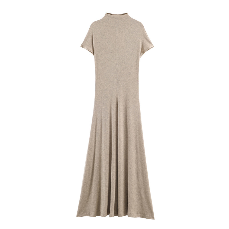 New Foreign Trade Style European and American Style Slim Fit High-Neck Ultra-Long Dress 1198001 New Foreign Trade Style European and American Style Slim Fit High-Neck Ultra-Long Dress 1198001
