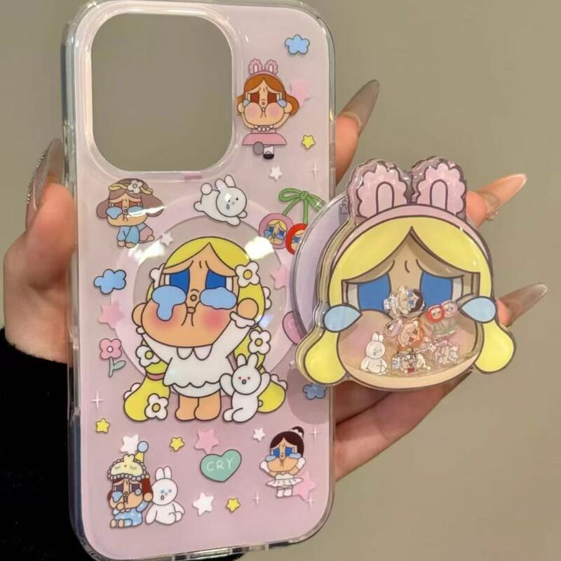 Sweet Foundation with Versatile Crying Baby Shaker Magnetic Suction Suitable for Iphone16Promax Apple Phone Case 15 Sweet Foundation with Versatile Crying Baby Shaker Magnetic Suction Suitable for Iphone16Promax Apple Phone Case 15